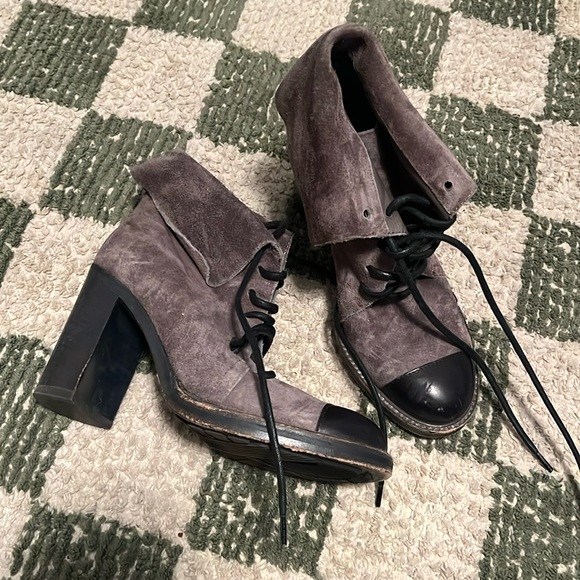 Reed Krakoff Cap Toe Suede Boots - Picture 2 of 8